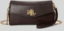 Lauren Ralph Lauren Schoudertas van echt leer met afneembare draagketting