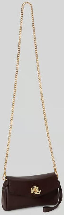 Lauren Ralph Lauren Schoudertas van echt leer met afneembare draagketting - Foto 3