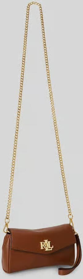 Lauren Ralph Lauren Schoudertas van echt leer met afneembare draagketting