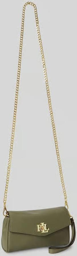 Lauren Ralph Lauren Schoudertas van echt leer met afneembare draagketting
