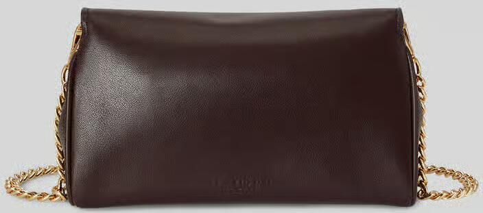 Lauren Ralph Lauren Schoudertas van echt leer met afneembare draagketting - Foto 3