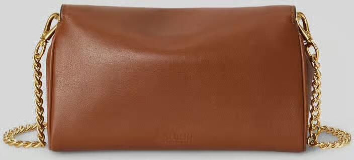 Lauren Ralph Lauren Schoudertas van echt leer met afneembare draagketting - Foto 3