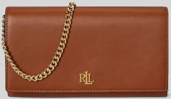 Lauren Ralph Lauren Schoudertas van echt leer met afneembare schouderketting - Foto 2