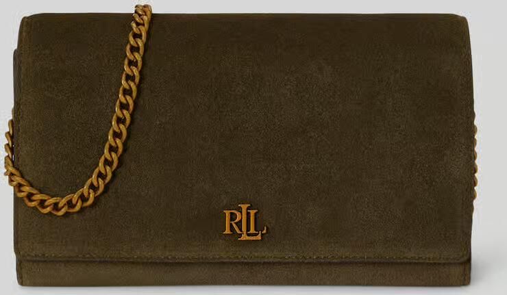 Lauren Ralph Lauren Schoudertas van echt leer met afneembare schouderketting - Foto 2
