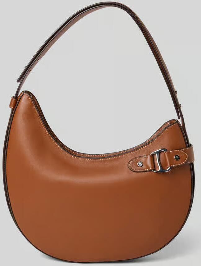 Lauren Ralph Lauren Handtas van echt runderleer met logo-applicatie