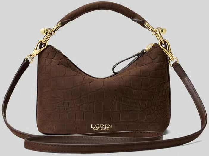 Lauren Ralph Lauren Schoudertas van echt rundleer model 'BLKE MINI' - Foto 3