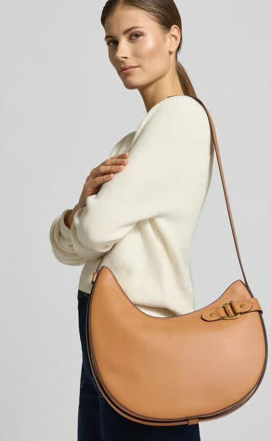 Lauren Ralph Lauren Schoudertas van echt rundleer model 'Tasha' - Foto 2