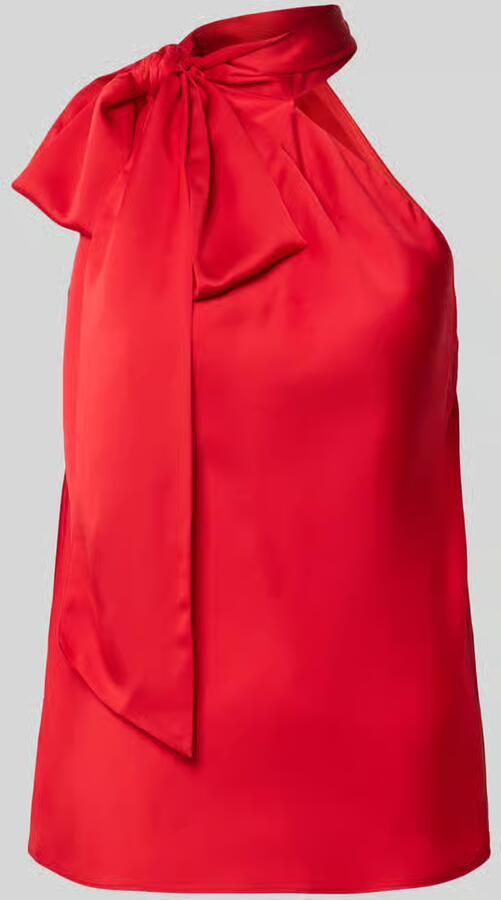 Lauren Ralph Lauren Shaped fit top met vetersdetail - Foto 2