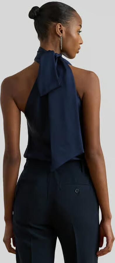 Lauren Ralph Lauren Shaped fit top met vetersdetail