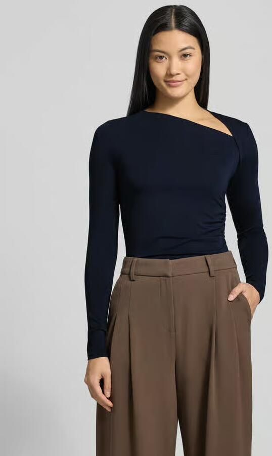Lauren Ralph Lauren Shirt met asymmetrische hals model 'MATZI' - Foto 2