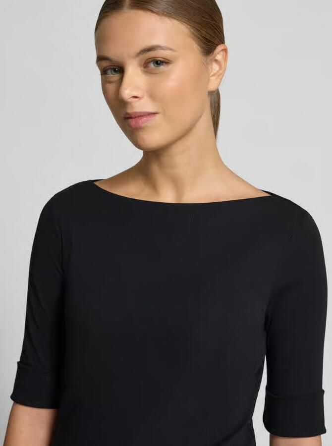 Ralph Lauren Katoenen Jersey T-shirt met Boothals Black Dames - Foto 6