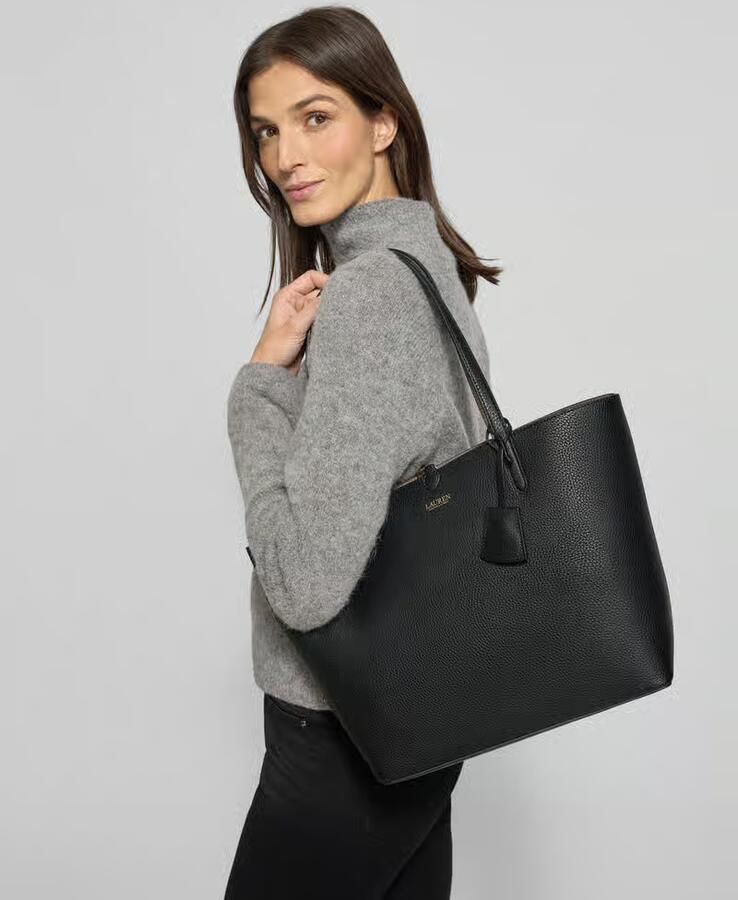 Lauren Ralph Lauren Shoppers & Totes Rvrsble Tote-Tote-Medium in zwart - Foto 4