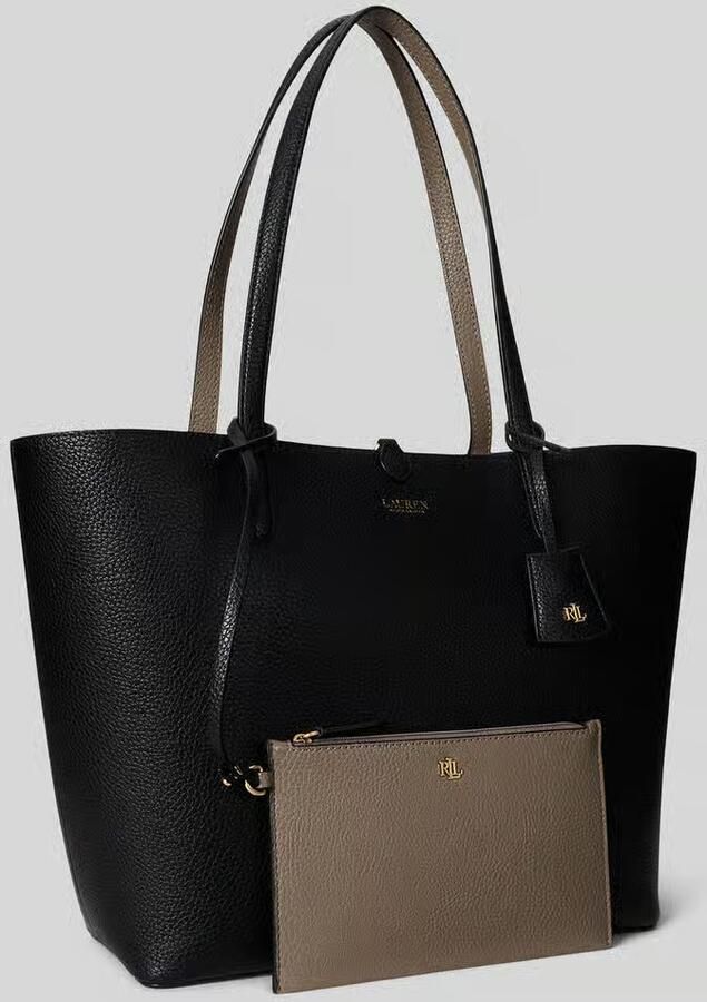 Lauren Ralph Lauren Shoppers & Totes Rvrsble Tote-Tote-Medium in zwart - Foto 5