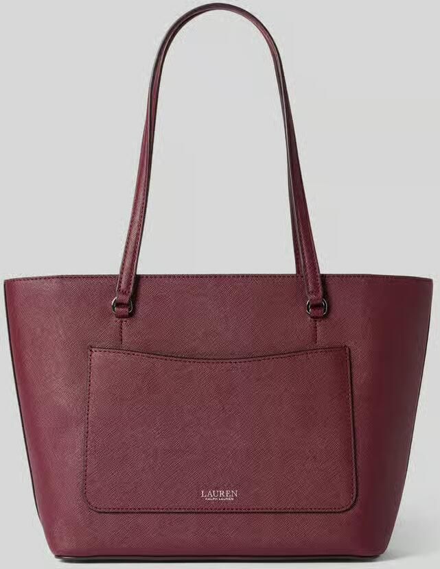 Lauren Ralph Lauren Shopper van kalfsleer met labelapplicatie
