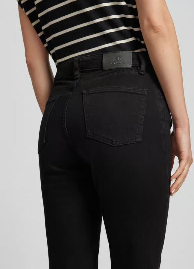 Lauren Ralph Lauren high waist skinny jeans black denim - Foto 3