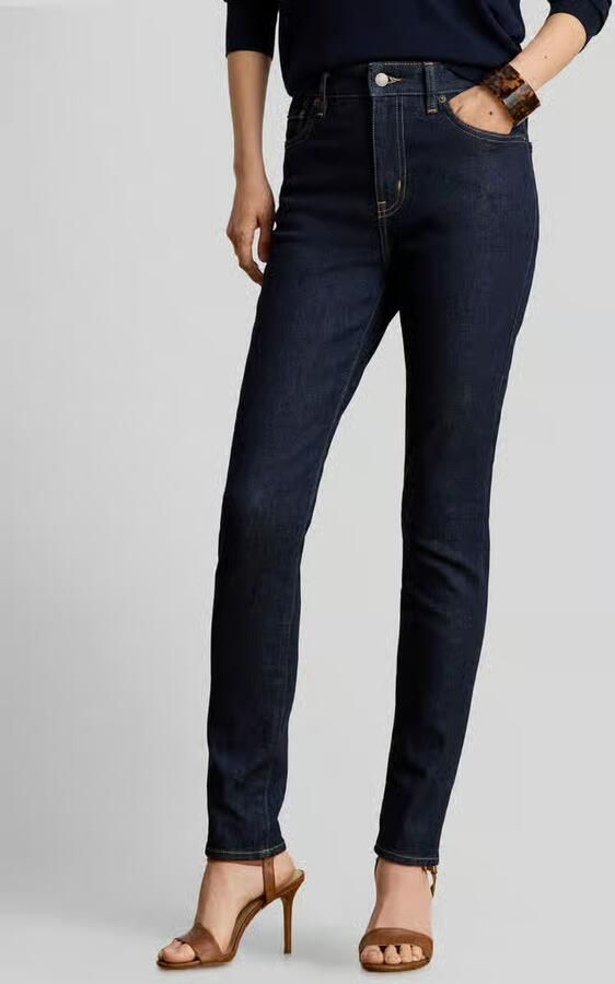 Lauren Ralph Lauren skinny fit jeans van katoenmix - Foto 2