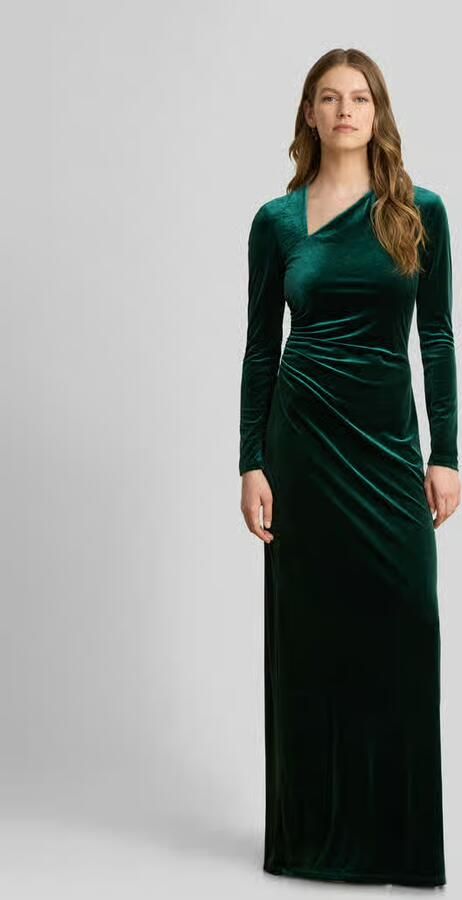 Lauren Ralph Lauren Slim Fit avondjurk met asymmetrische hals - Foto 3