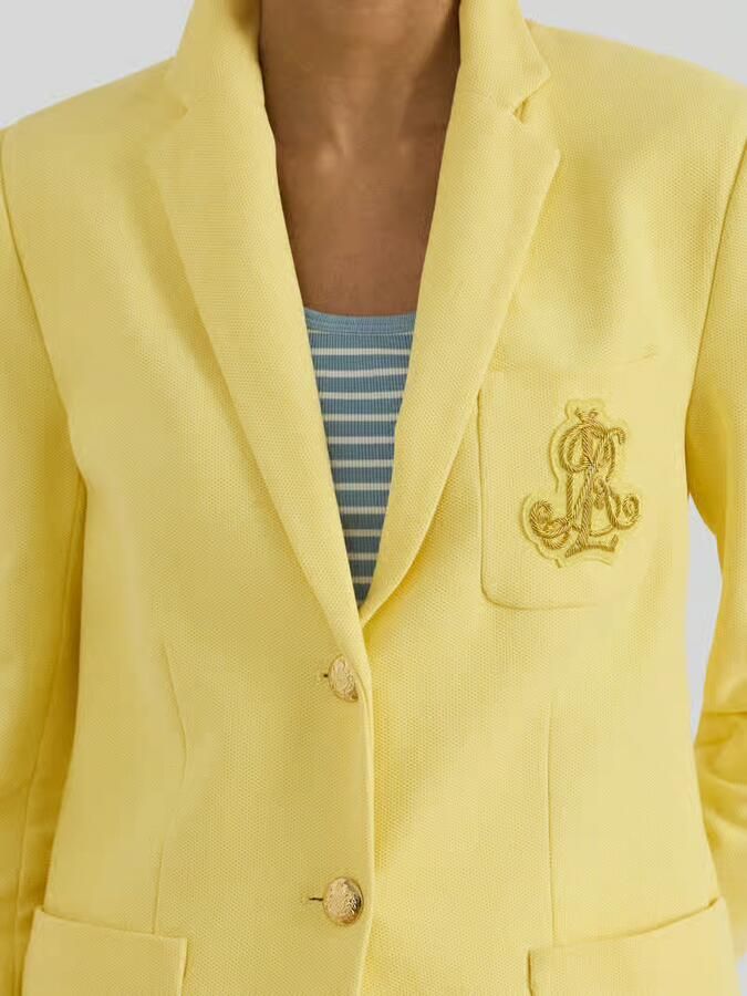 Lauren Ralph Lauren slim fit blazer van katoenmix
