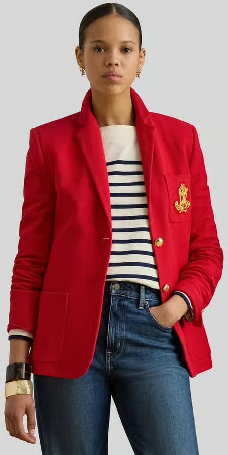 Lauren Ralph Lauren slim fit blazer van katoenmix - Foto 4