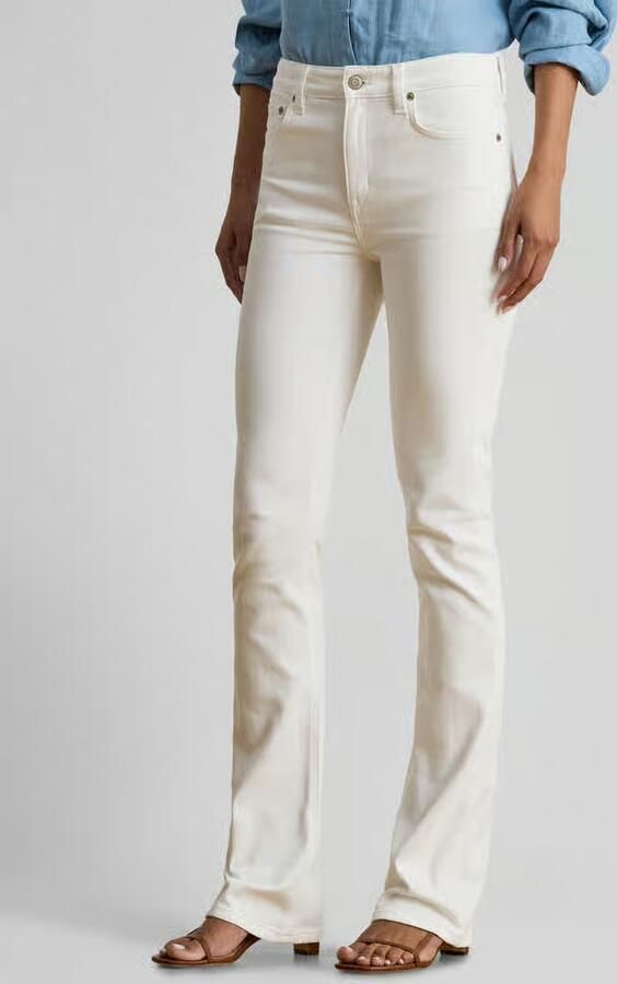 Lauren Ralph Lauren slim fit bootcut jeans van katoenmix - Foto 3