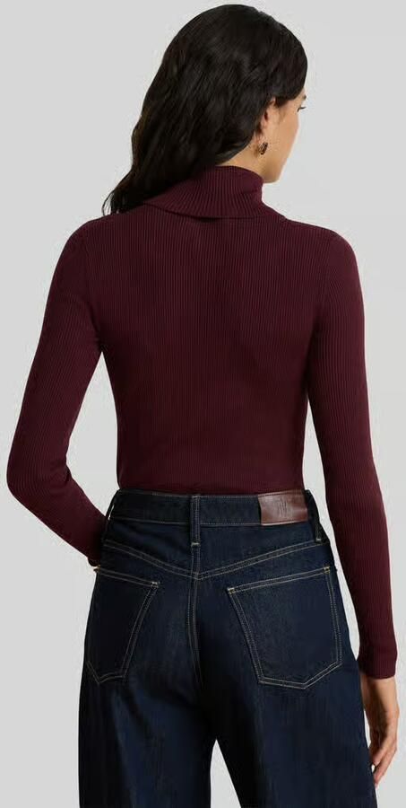 Lauren Ralph Lauren Slim fit coltrui van mix van katoen en modal - Foto 2