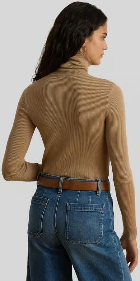 Lauren Ralph Lauren Slim fit coltrui van mix van katoen en modal - Foto 3