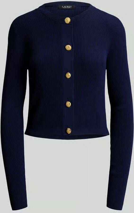 Lauren Ralph Lauren slim fit gebreid jack met knoopdetails - Foto 2