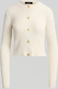 Lauren Ralph Lauren slim fit gebreid jack met knoopdetails