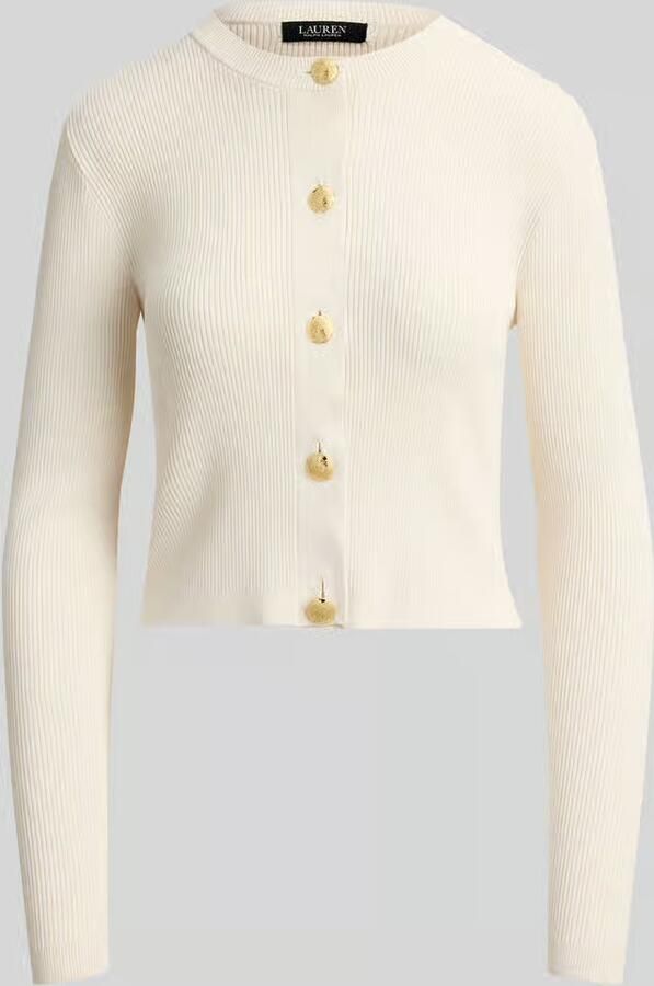 Lauren Ralph Lauren slim fit gebreid jack met knoopdetails - Foto 2