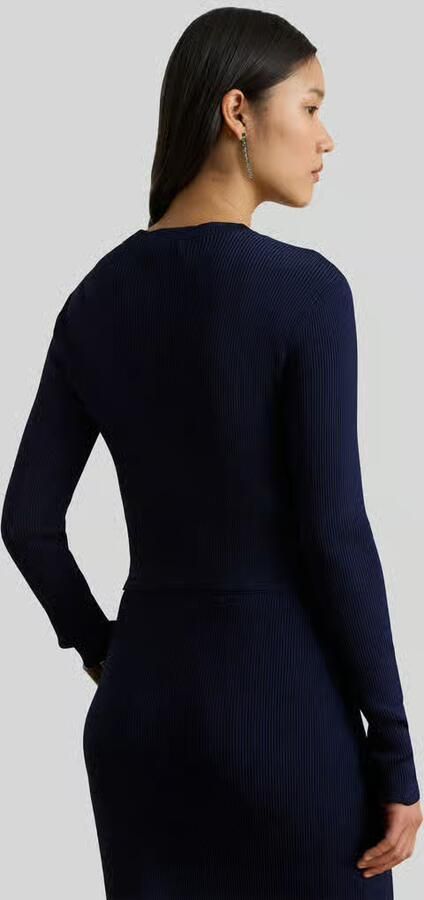 Lauren Ralph Lauren slim fit gebreid jack met knoopdetails - Foto 2