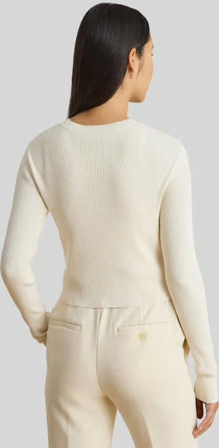 Lauren Ralph Lauren slim fit gebreid jack met knoopdetails - Foto 2
