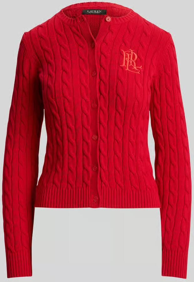 Lauren Ralph Lauren slim fit gebreid jack van puur katoen - Foto 2