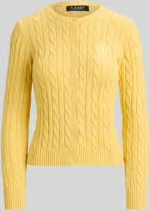 Lauren Ralph Lauren slim fit gebreid jack van puur katoen