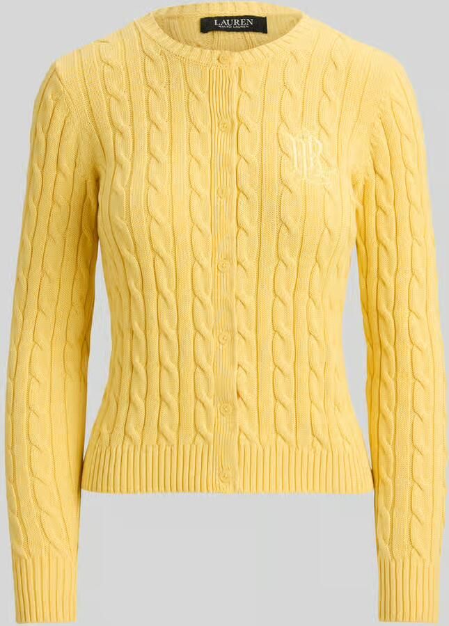Lauren Ralph Lauren slim fit gebreid jack van puur katoen - Foto 2