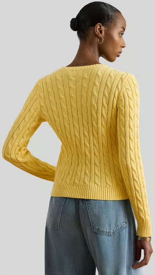 Lauren Ralph Lauren slim fit gebreid jack van puur katoen - Foto 2