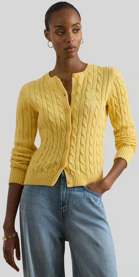 Lauren Ralph Lauren slim fit gebreid jack van puur katoen - Foto 3