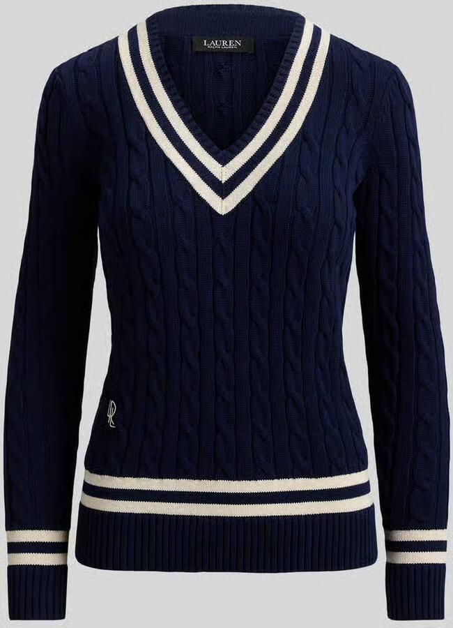 Lauren Ralph Lauren slim fit gebreide pullover van puur katoen - Foto 2