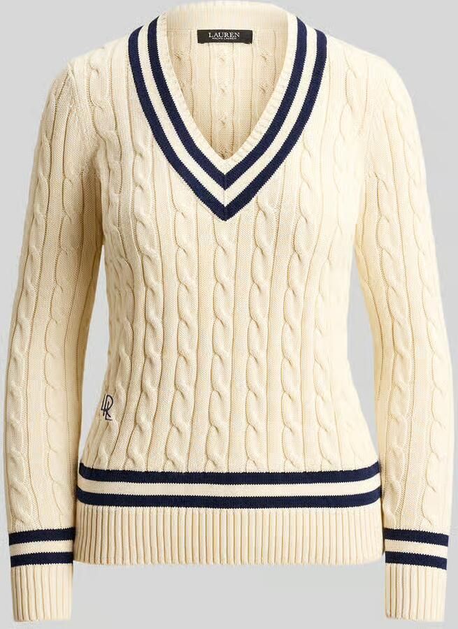 Lauren Ralph Lauren slim fit gebreide pullover van puur katoen - Foto 2