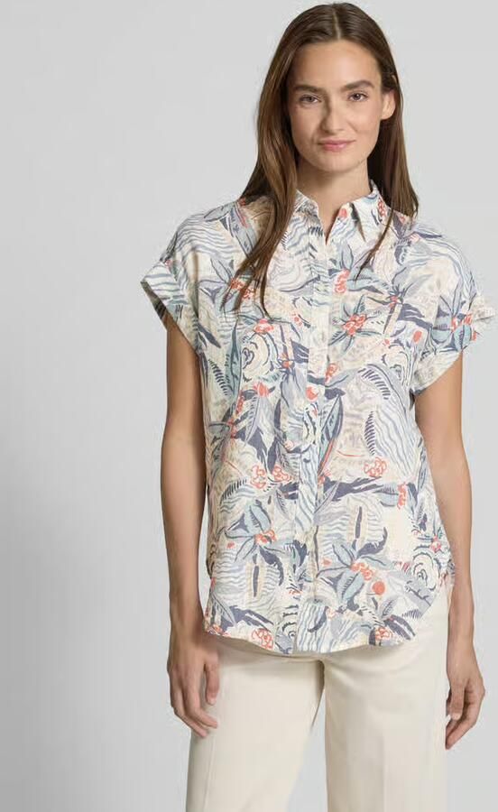 Lauren Ralph Lauren Slim fit linnen overhemdblouse met 1 2-mouwen model 'BROONO' - Foto 2