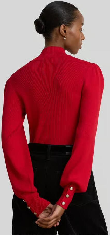 Lauren Ralph Lauren Slim fit pullover met col van mix van katoen en modal - Foto 3