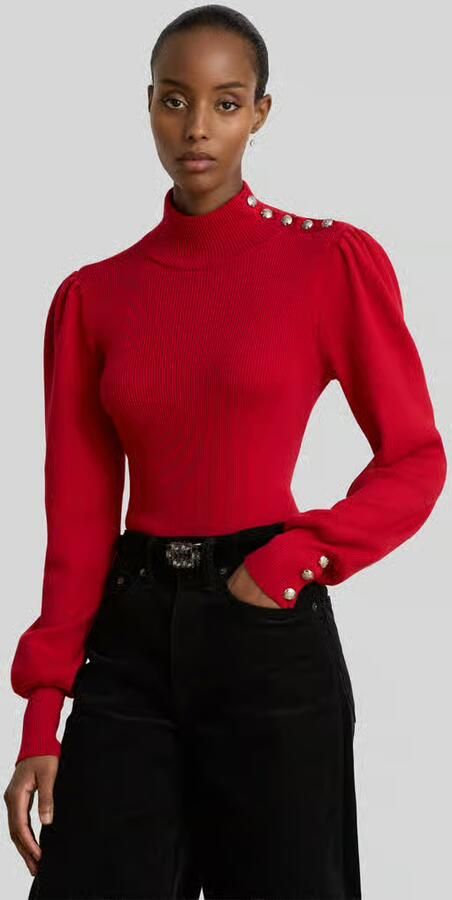 Lauren Ralph Lauren Slim fit pullover met col van mix van katoen en modal - Foto 2