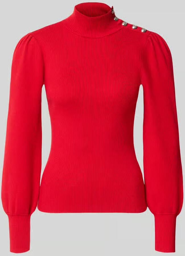 Lauren Ralph Lauren Slim fit pullover met col van mix van katoen en modal