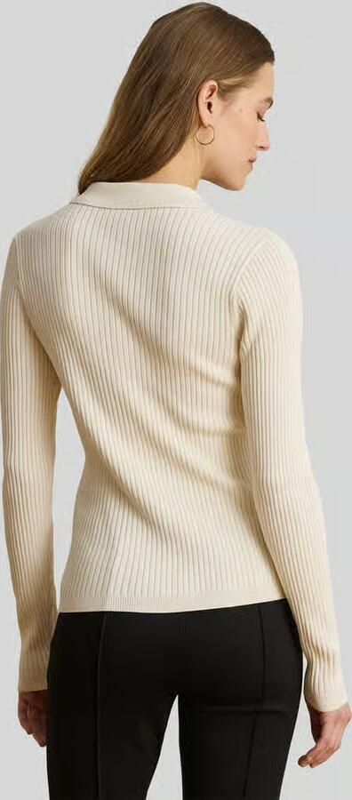 Lauren Ralph Lauren slim fit shirt met lange mouwen van viscosemix met knopen - Foto 3