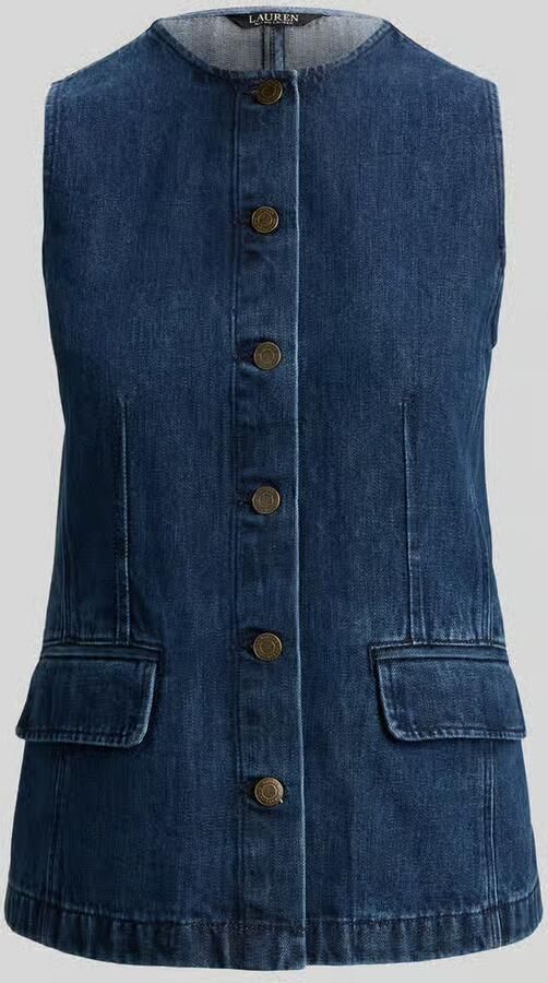 Lauren Ralph Lauren Slim fit spijkerbodywarmer van mix van katoen en lyocell - Foto 2