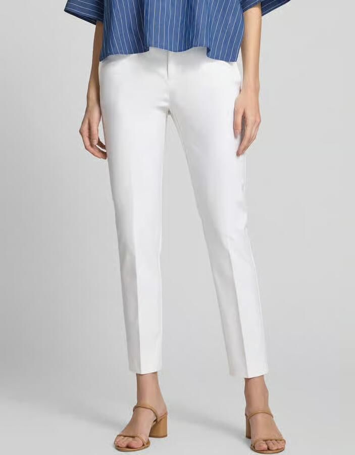 Lauren Ralph Lauren Slim fit stoffen broek met labeldetail model 'LAKYTHIA' - Foto 2