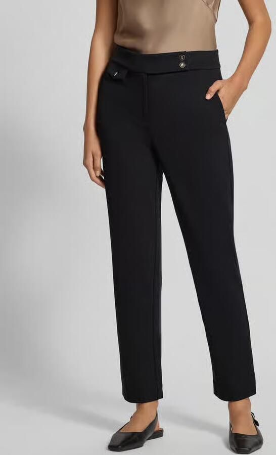 Lauren Ralph Lauren Slim fit stoffen broek van viscosemix model 'ZINLEAH' - Foto 2