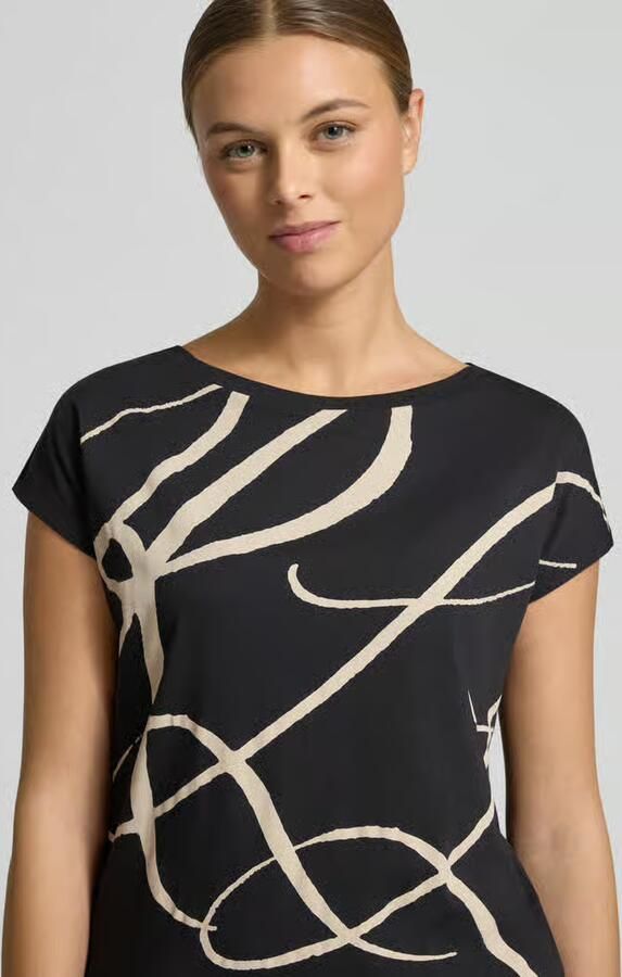 Lauren Ralph Lauren Slim fit T-shirt met all-over print model 'Grieta' - Foto 3