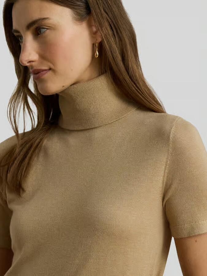 Lauren Ralph Lauren slim fit T-shirt met zijde-anteil model 'RESEDA'