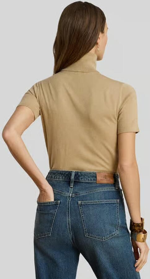 Lauren Ralph Lauren slim fit T-shirt met zijde-anteil model 'RESEDA' - Foto 2