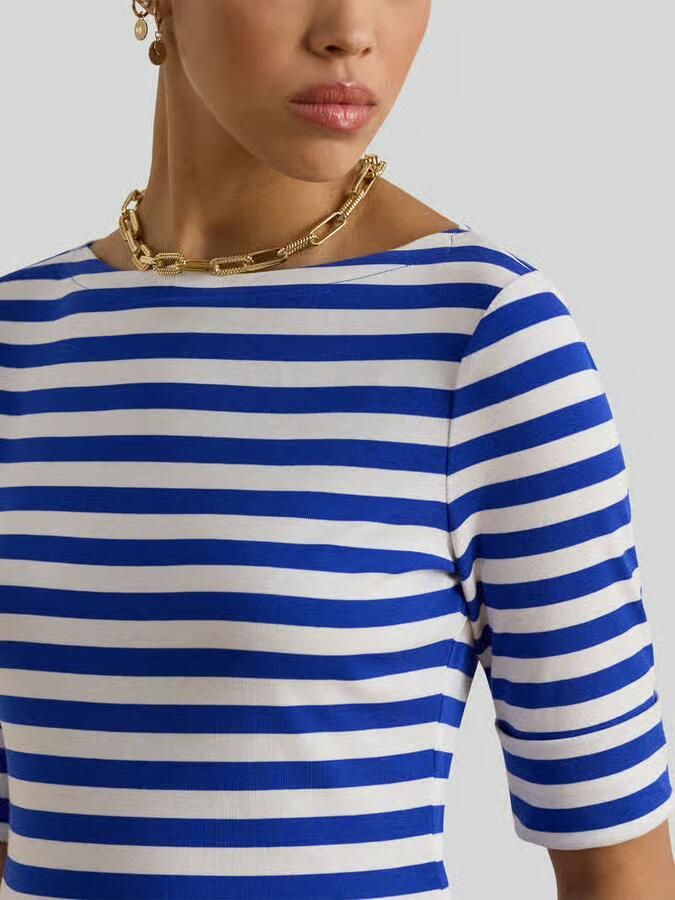 Lauren Ralph Lauren Slim fit T-shirt van katoenmix
